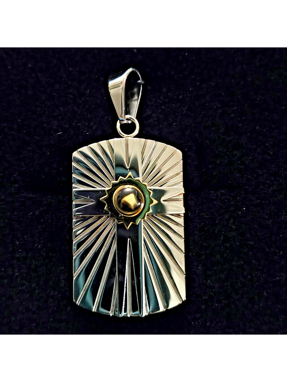 Michael Anthony Nativity Stone Dog Tag Pendant Stainless Steel HSN 2014 NOS